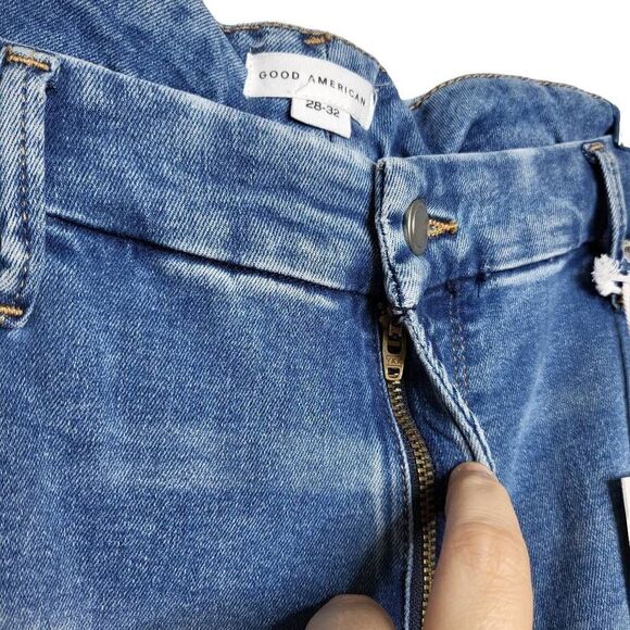 Good American Always Fits Good Waist Skinny Jeans Blue Plus Size 28-32 - Picture 6 of 12